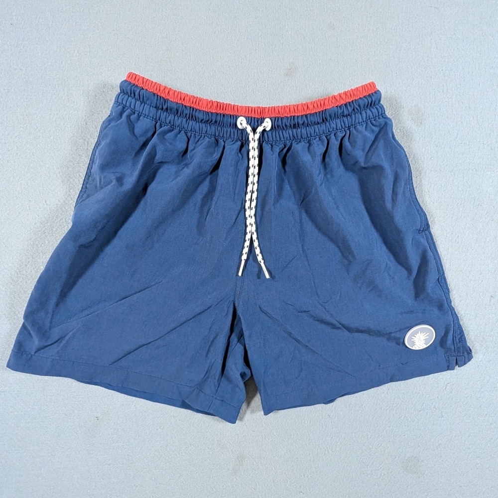 Chubbies Swim Trunks Mens Small 5.5" Inseam Blue Red Waistband Mesh Lined